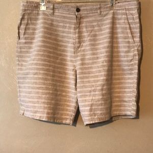 Jack O’Neill Cotton tan striped shorts 42W